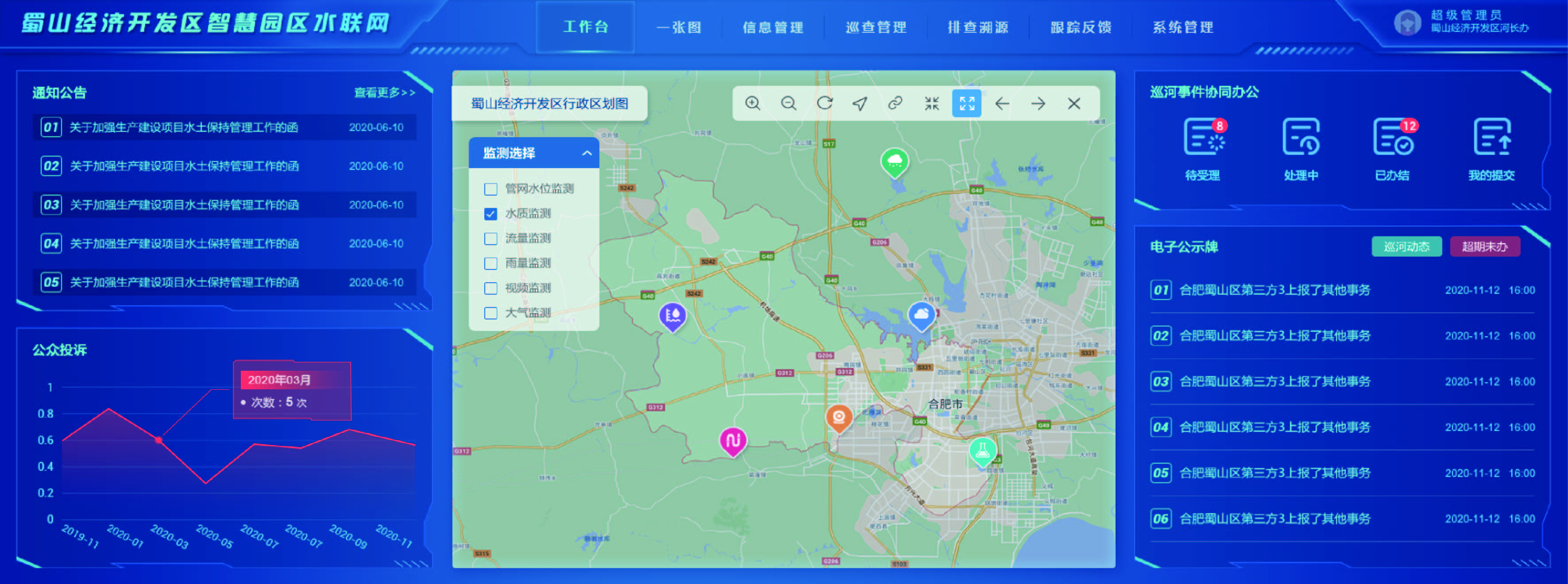 智慧園區(qū)專家驗(yàn)收組調(diào)研蜀山經(jīng)濟(jì)開發(fā)區(qū)走訪中水三立